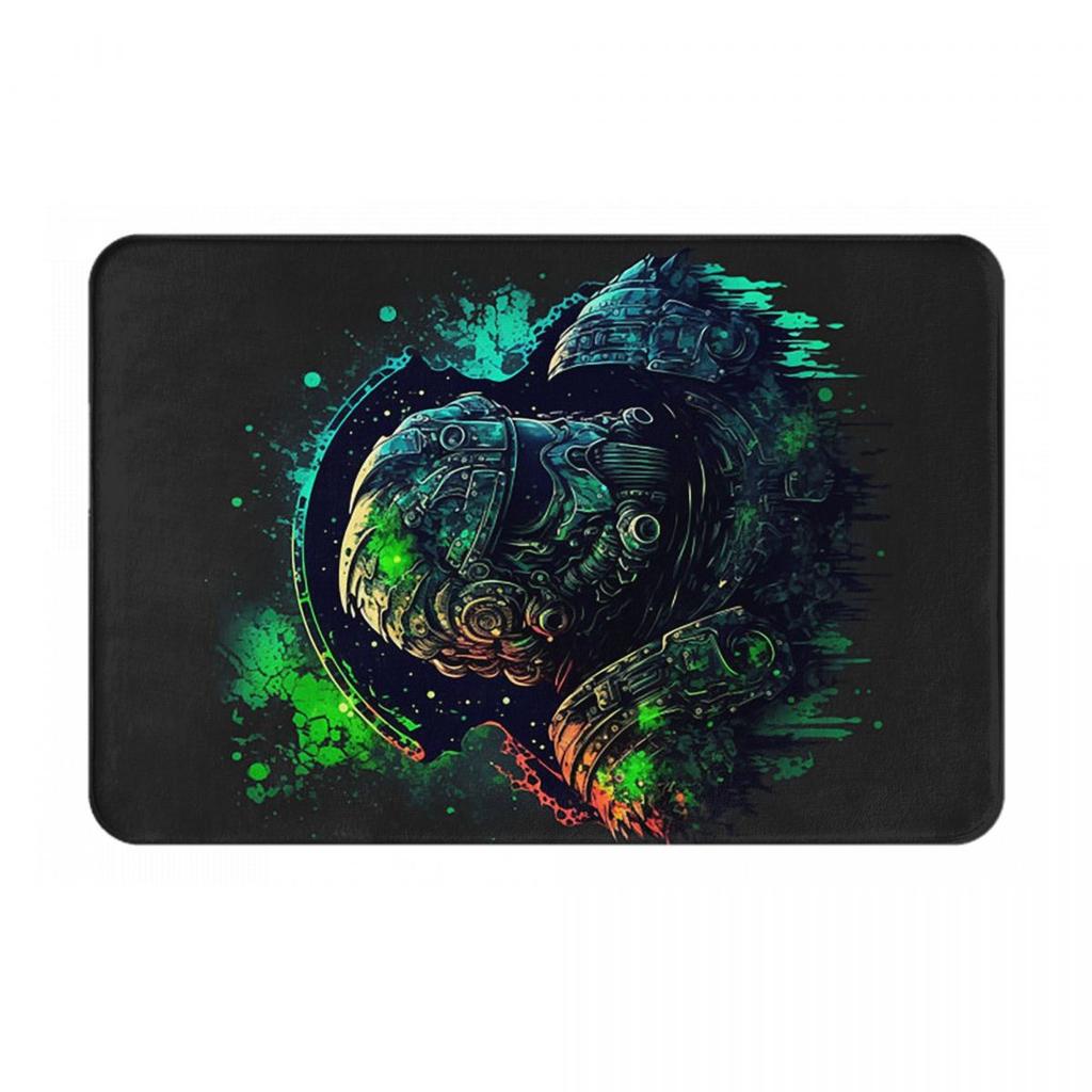 Armoured Space Marine Game Galactic Soldier Design Anti-slip Doormat Floor Mat Carpet Rug for Kitchen Entrance Home Footpad Mats