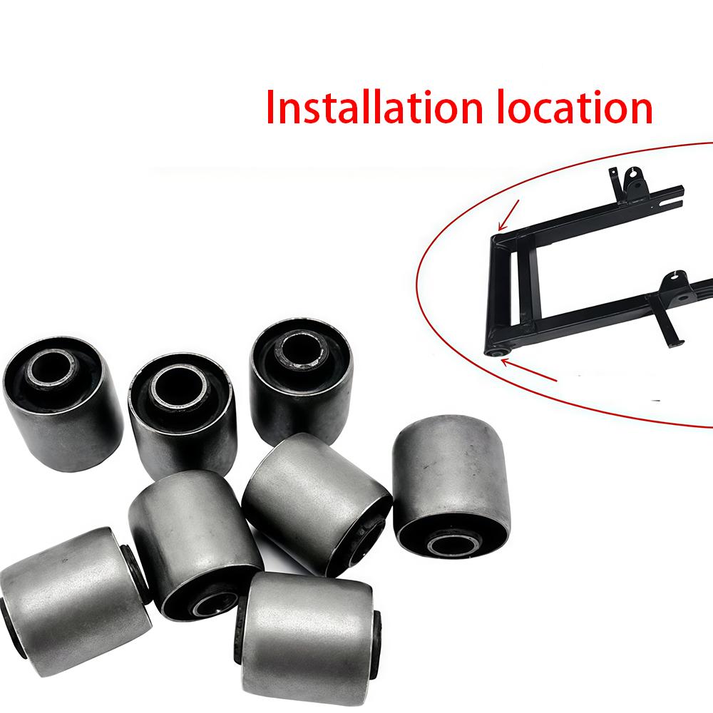 Motorcycle Rear Swingarm Bushing Suspension Repair for GY6 50cc 125cc Flat Fork Control Arm Engine Mount Cushion