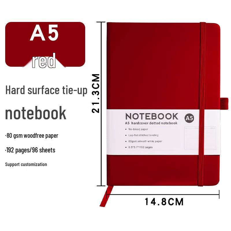 Benutzerdefiniertes tragbares A5/A6 Notizbuch mit Hautgefühl und Gummiband für Geschäft und Studium, personalisiert mit Logodruck