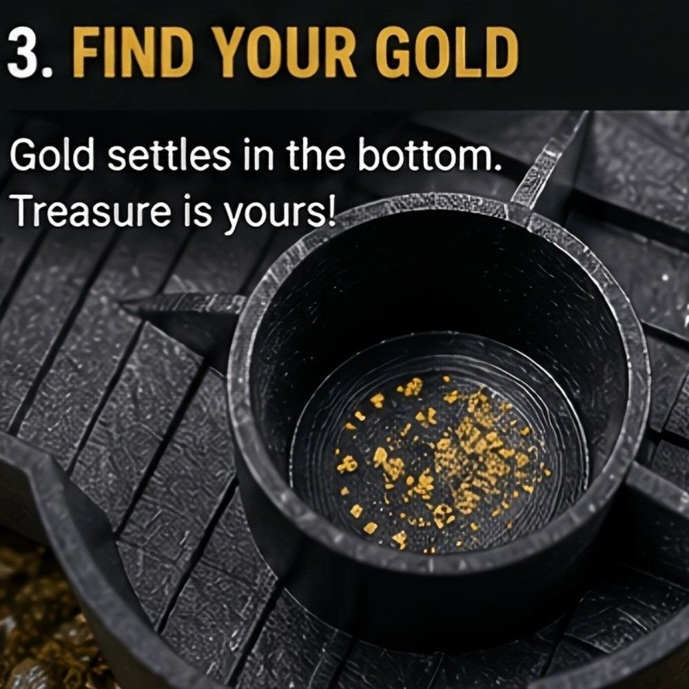Splash Guard Gold Sluice Portable Gold Tool Efficient Gold Pan Outdoor Mining