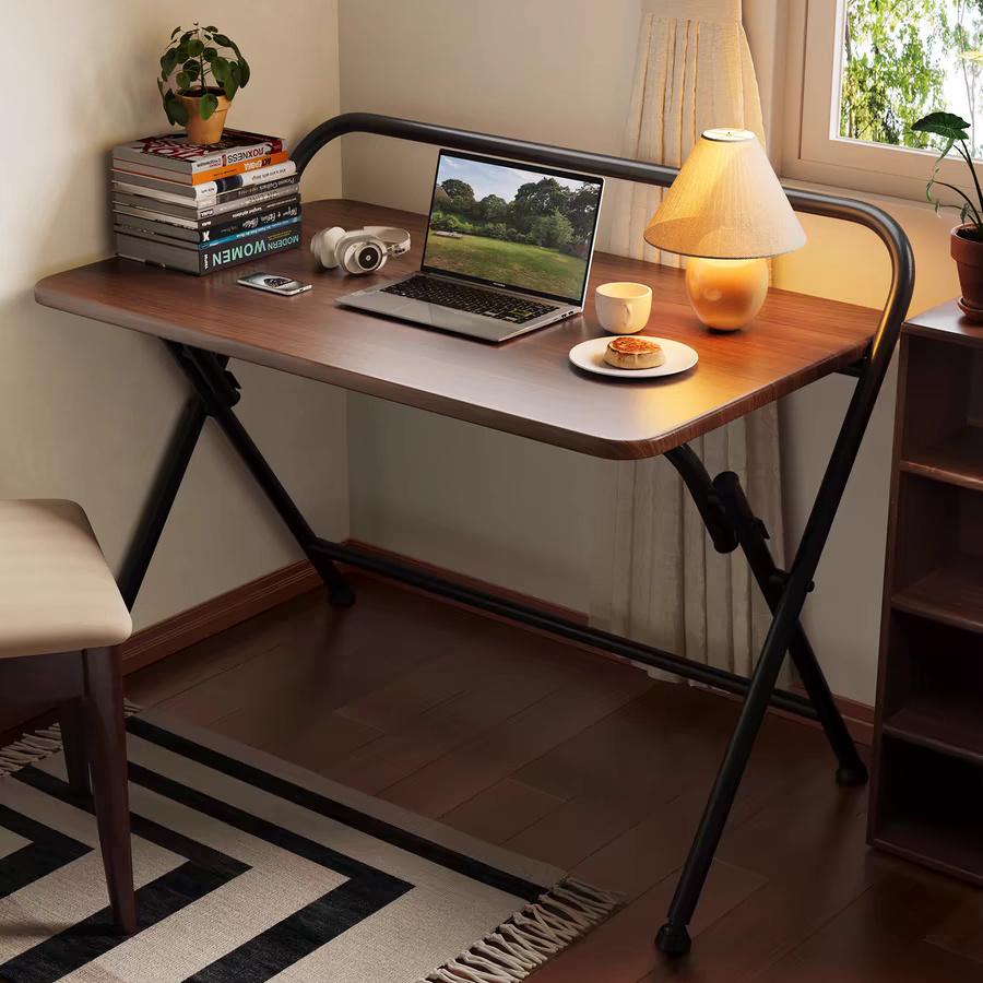 Desk 24 Inches Foldable Computer Desk Study Desk School Dormitory Desk Portable Office Desk - Black