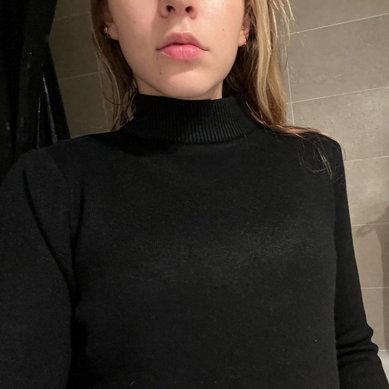 Korean Half High Collar Slim Thick Knitted Pullovers Women Winter Plus Velvet Warm Sweaters Solid Casual Fleece Lined Jumpers