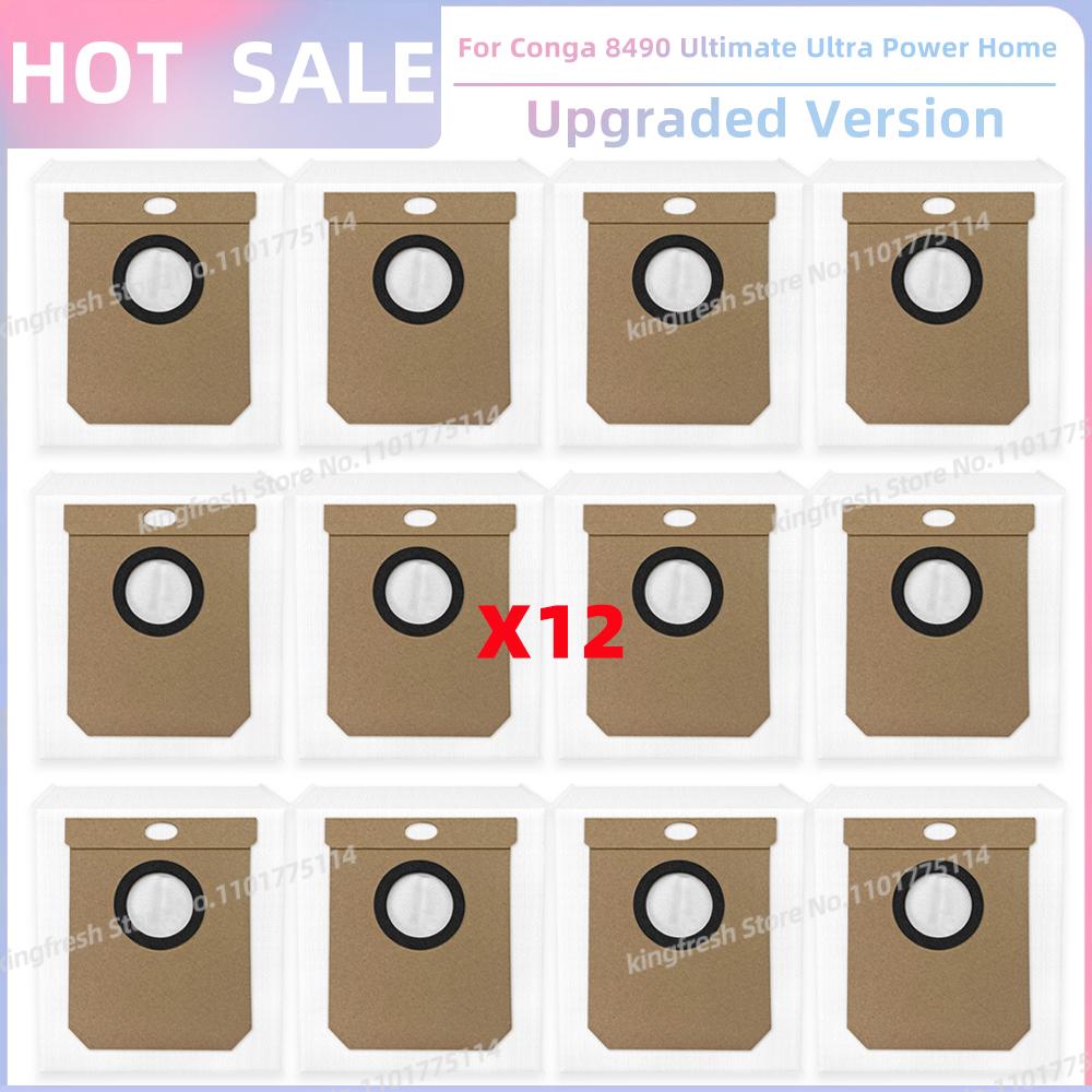 Passt für ( Cecotec Conga 8490 Ultimate Ultra Power Home ) Staubsaugerteile Hauptbürste Seitenbürste Hepa-Filter Mopptuch Staubbeutel