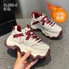 Leather dad shoes autumn and winter new retro small platform sports and leisure shoes