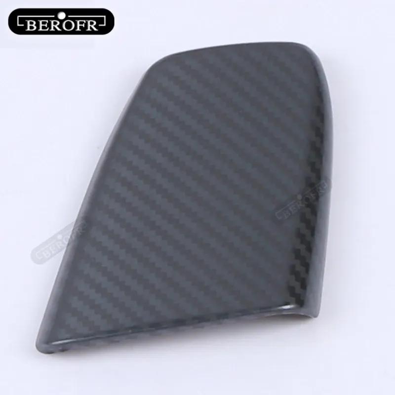 For CHANGAN UNIT Car Gear Shift Knob Head Cover Interior Sticker Styling Accessories Matte silver Carbon fibre