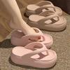 Women's Flip Flops Comfortable House Slippers for Indoor and Outdoor Use Non Slip Thong Style  Thick Sole Height-Enhancing and Durable