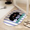 Household Toilet Door Carpet Doormat Soft Mat Quick Drying Non-slip Bathroom Bathroom Toilet Floor Mat Strong Absorbent Floor Mat