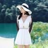 Women's 2022 Slimming Skirt-Style One-Piece Swimsuit: Conservative, Belly-Covering, Bubble Hot Spring, Small-Chest Support.