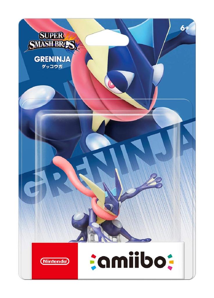 Nintendo amiibo - Greninja (Super Smash Bros. Series) NFC Figure for Nintendo Switch, PVC Collectible, New & Sealed
