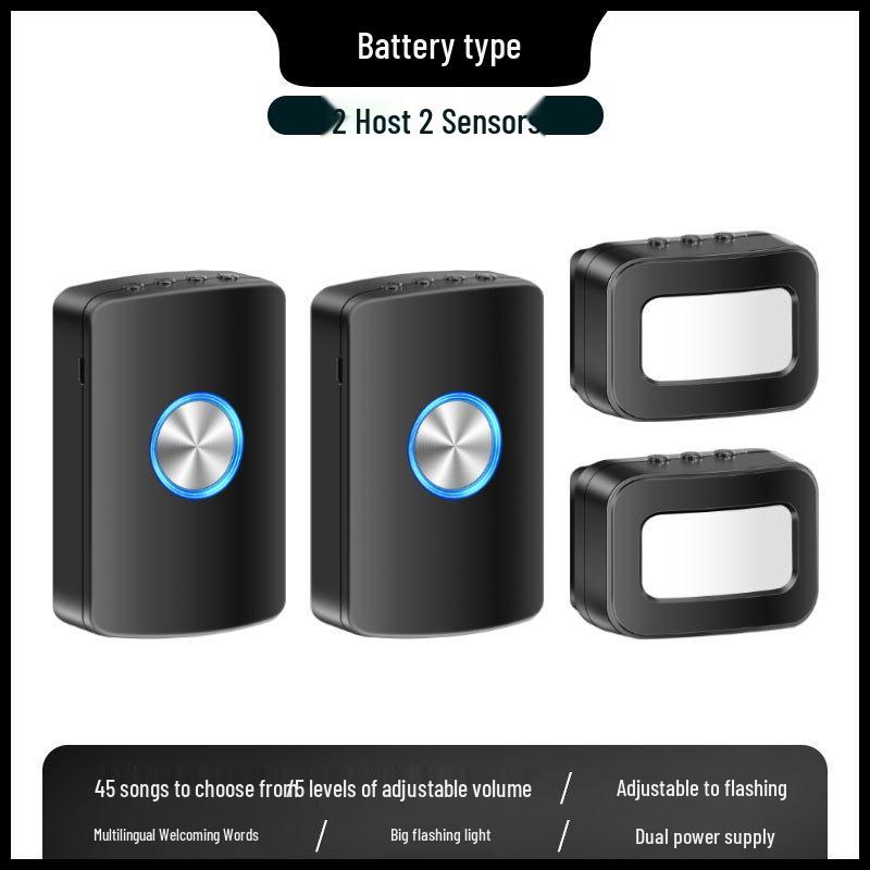 Welcome Sensor Doorbell with Voice Alert for Shop Entry