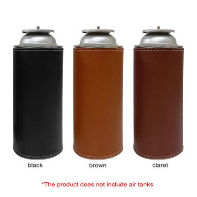 250g Gastank PU Lederhülle Outdoor Camping Gaskartusche Schutzhülle Tasche Brennstoffzylinder Aufbewahrungstasche