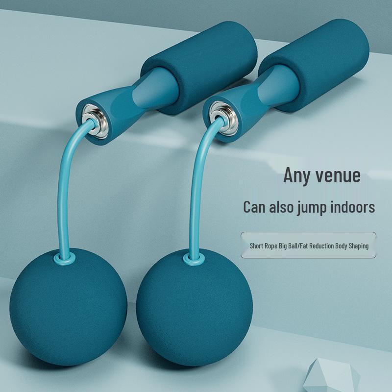 Weighted Cordless Jump Rope with Double Bearings for Indoor Training