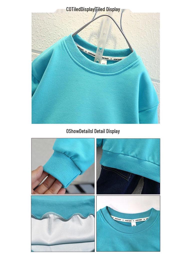 Dogman Unisex Kids Detective Hoodie - Plus Velvet Autumn/Winter Layer