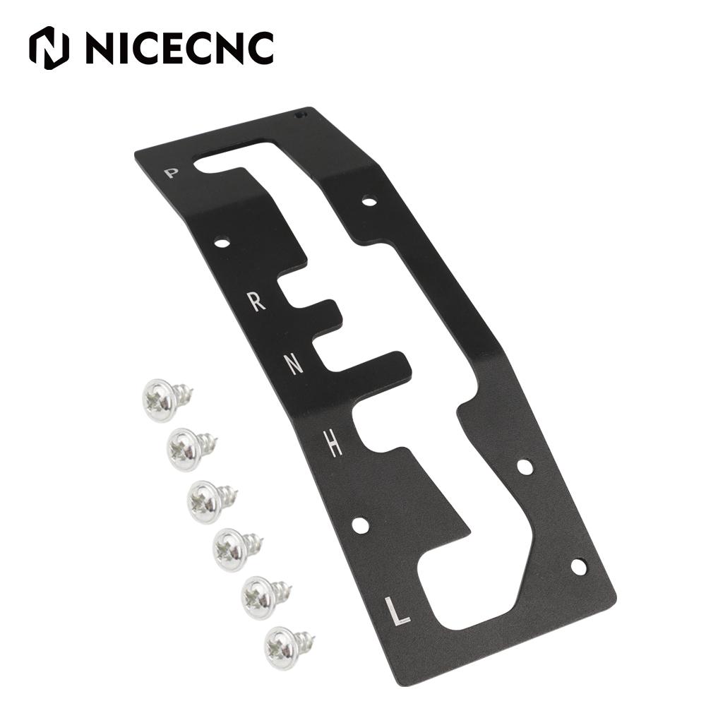 

NICECNC For Canam Maverick X3 T5052 Billet Aluminum UTV X3 Shift Shifter Gate Plate Panel For Can Am Maverick X3 2017-2021 чёрный