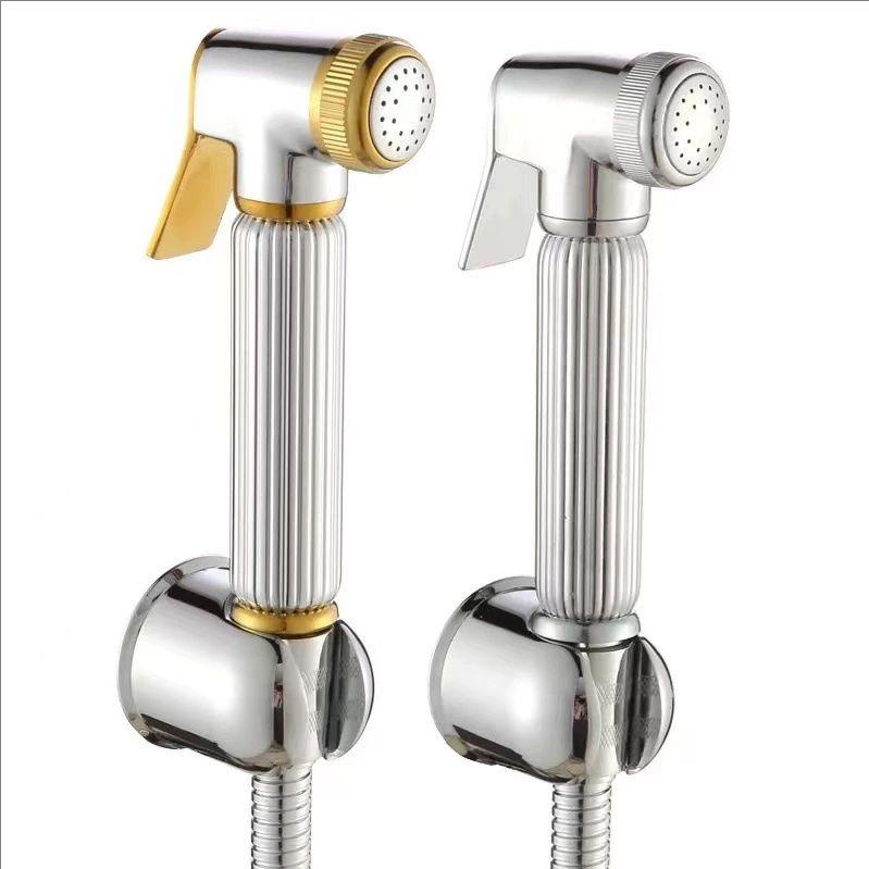 Chrome Bathroom Shower Bidet Sprayer Toilet Hand Spray Gold Brass Bidet Set Toilet Bidet Sprayer Self Cleaning Shower Black