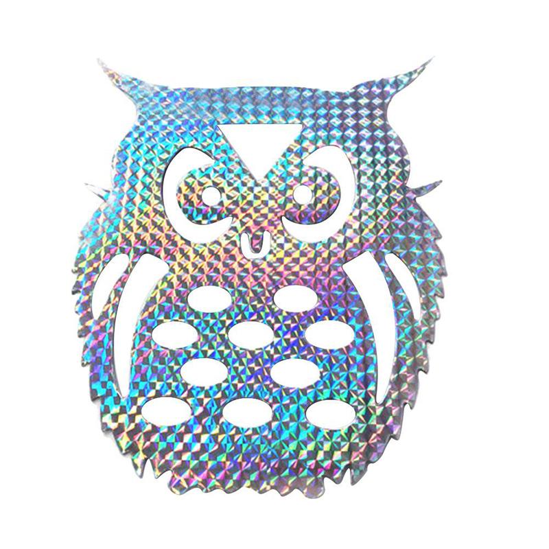 10 Stück Garten Laser hängende Eule Vogelscheuche Eule reflektierende Angst Vogelabwehr