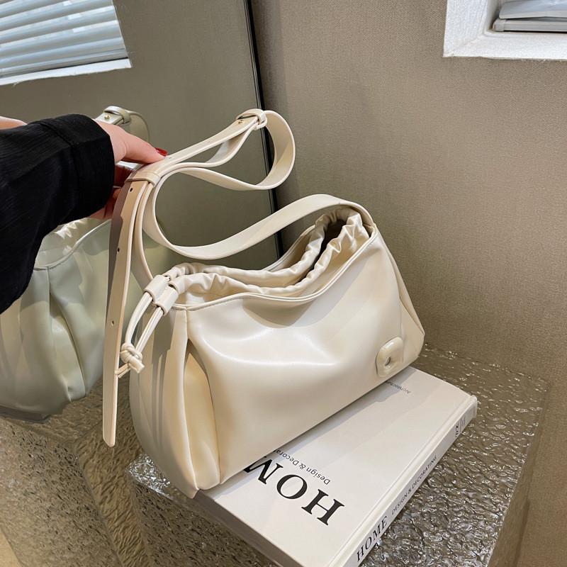 Fashion Solid Color Minimalist Crossbody Bag Urban Simple Style Small Shoulder Bag