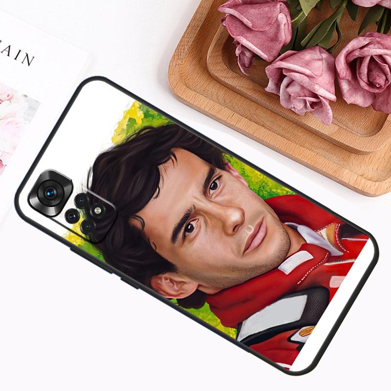 Racing Ayrton Senna Case For Xiaomi Redmi 12C 10C 9A 9C 9T Redmi Note 12 Pro 8 9 10 11 Pro 11S 10S 12S Cover