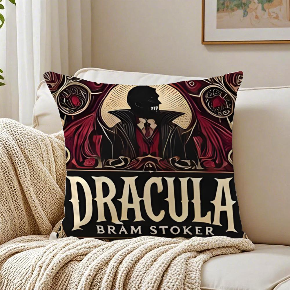 Federa per Cuscino D-Dracula Vampiro Oscuro Federa per Cuscino Anti-Acari Decorazione Divano Soggiorno Cuscino Stanza