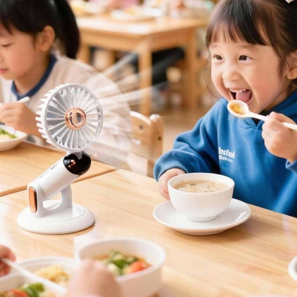 Adjustable Bracket Mini Adjustable Fan 2400mAh Stroller Fan Air Conditioner Fan  Home Desk