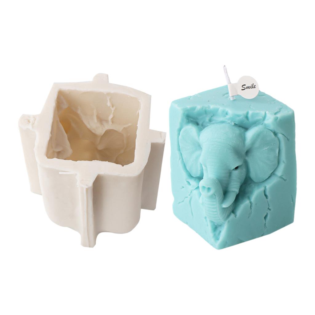 3D Animal Shaped Candle Mold Aromatherapy Soap Mould Resin Epoxy Mould Plaster Ornament for Birthdays and Festivals