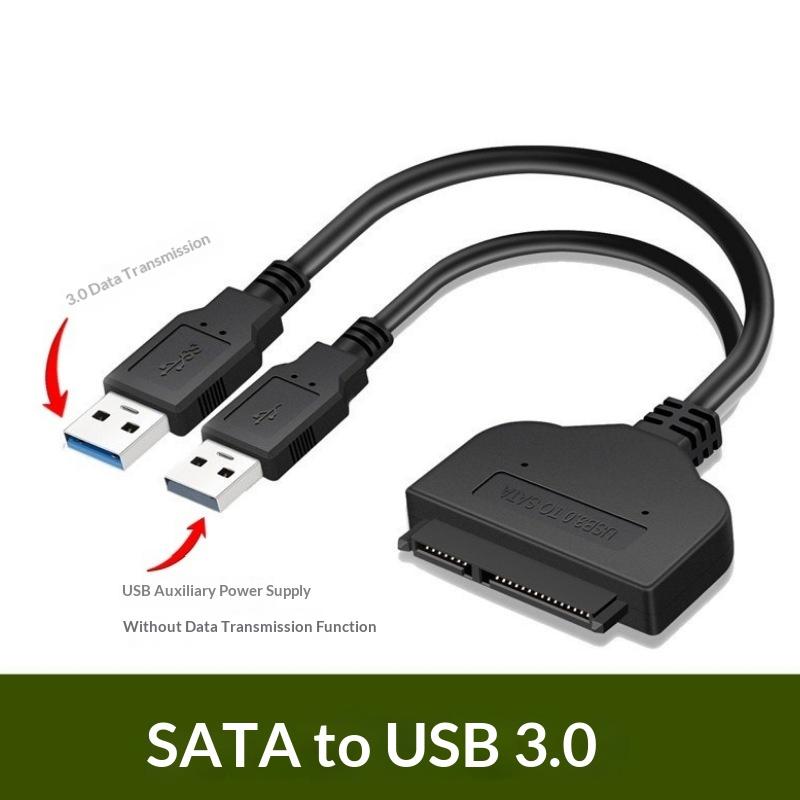 1Pcs Sata To Usb 3.0/2.0 Hard Driver Adapter Support 2.5 Inches External Ssd Hdd Hard Drive 22 Pin Sata Iii Cable Sata Usb Cable