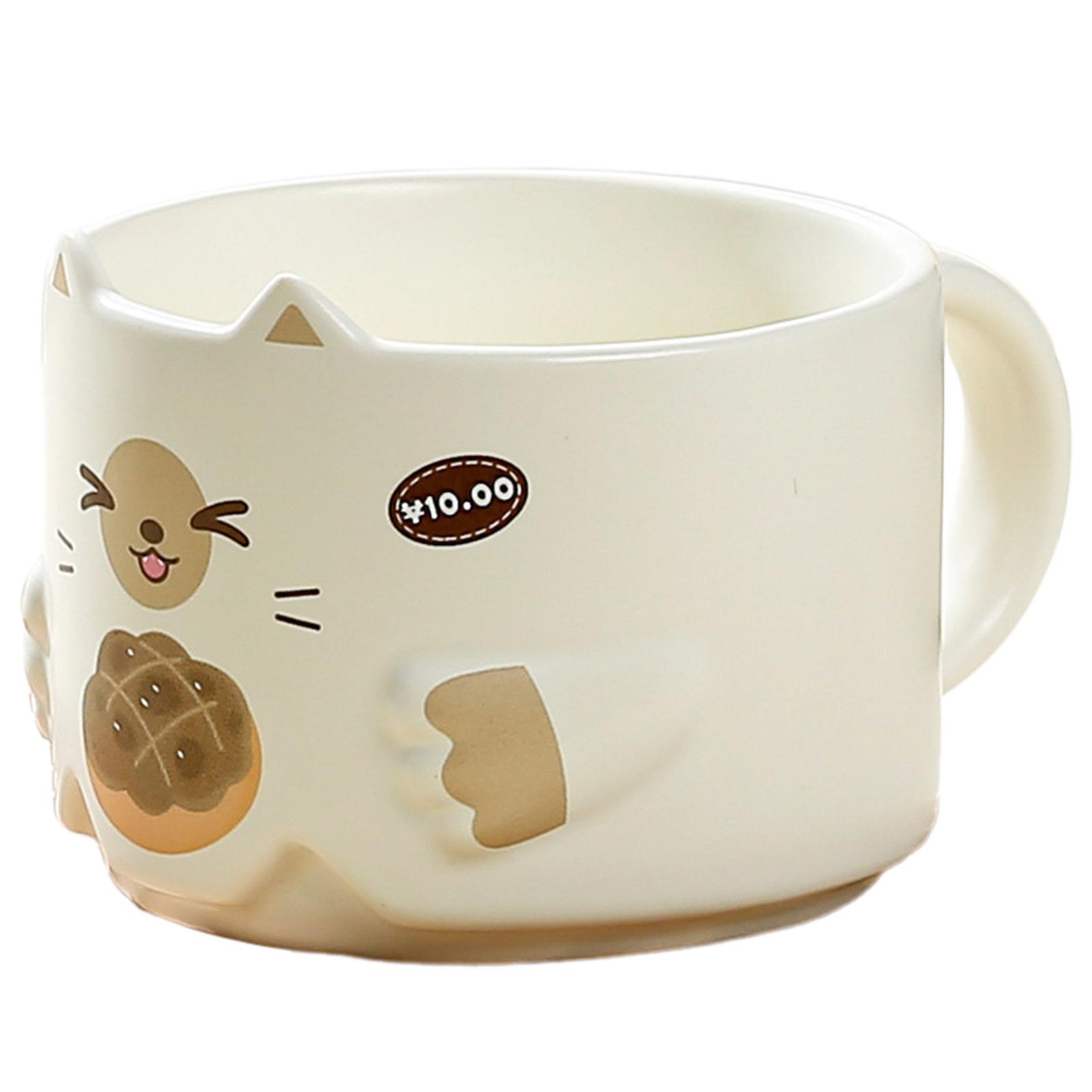 

Керамические кружки 300 мл, кофейные чашки, штабелируемые, с мультяшным котом, чашка для молока и чая, в японском стиле, кружка для овсянки на завтрак, посуда для напитков, кухня As Shown белый