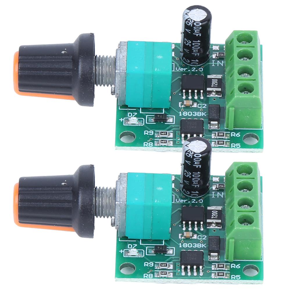 2 Adet 1.8V 3V 5V 6V 12V 2A PWM DC Motor Hız Kontrol Cihazı Düşük Voltaj Kontrol Anahtarı 1803BK