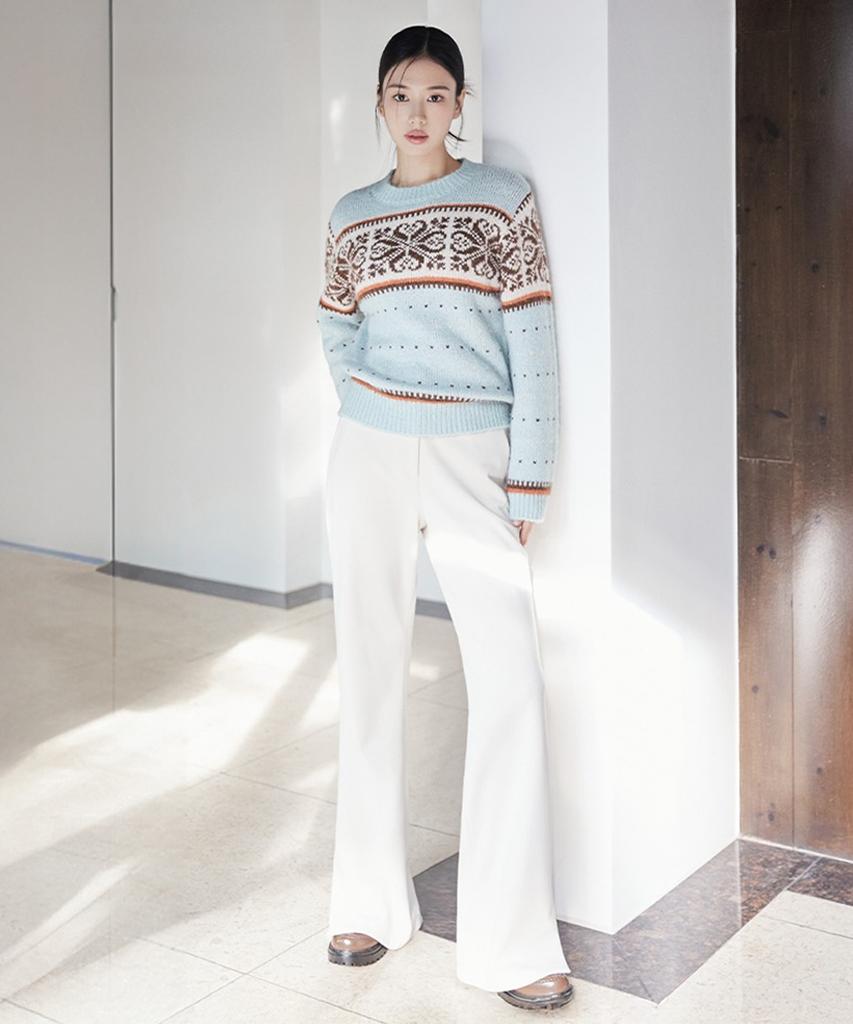 Sellebsyabedisyeon Fw Brushed Crepe Bootcut Pants Cream