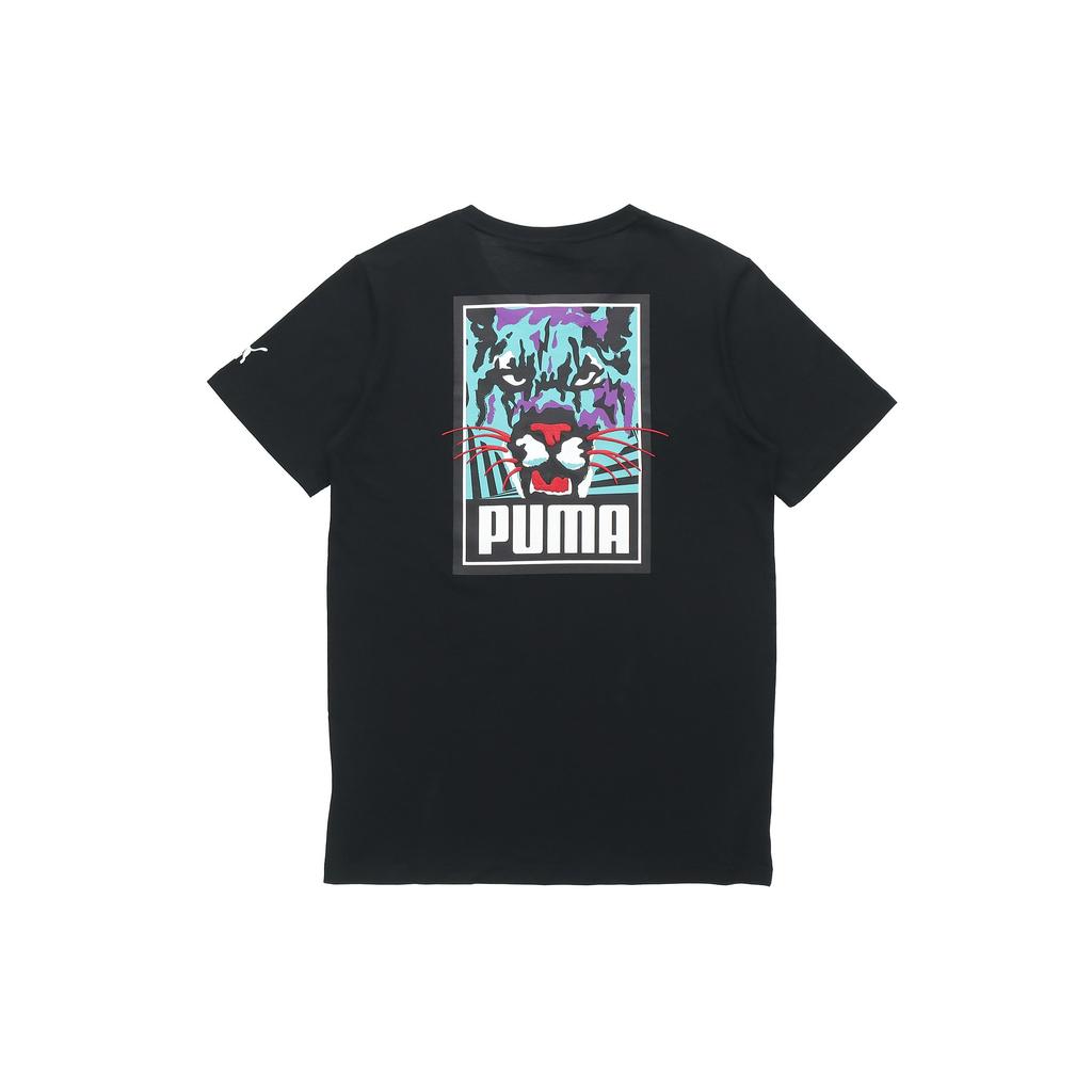 Puma Crew Neck Casual Sport Short Sleeve T-Shirt Men Tops Black 596631-01