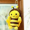 Nejasně 4dílná sada roztomilých plyšových klíčenek včelky, přívěsky na batoh, materiál deky, 1185cm, lehká 76g, ručně vyrobené, měkké na dotek, pro