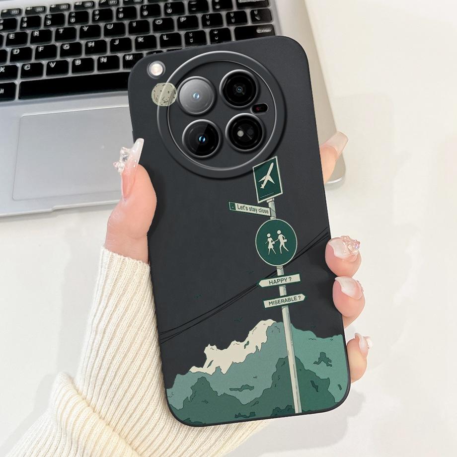 For Infinix Zero 40 4G X6860 Case Liquid Silicone Soft TPU Back Cover For Infinix Zero 40 5G X6861 Funda Gothic Black Night Capa