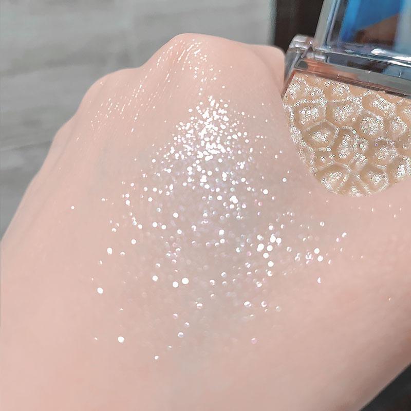 Ice Crystal Highlighter Highlighter Pearlescent Face Eye Highlighting Mashed Potato Burst Glitter Finishing Palette
