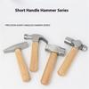 Multipurpose Shock Resistant Compact Hammer With Rustproof Head And Reinforced Wooden Grip For Workshop Precise Work
