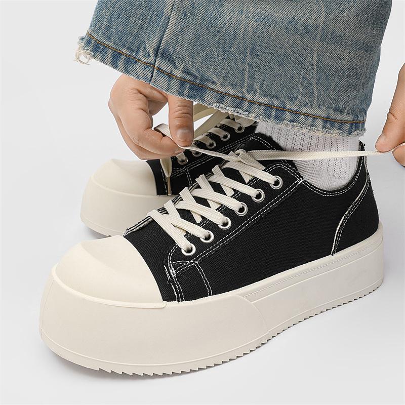 Big head Derby shoes thick sole cushioning comfortable casual shoes original design niche board shoes
