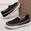 Women's Breathable Fly-Knit Slip-On Shoes: Lightweight, Comfortable, Casual Walking Shoes for Daily Commuting and Older Adults.