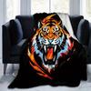 1pc Domineering Tiger Home Decor Blanket Gift for Room Bedroom,Living Room, Travel, Camping, Car Blankets