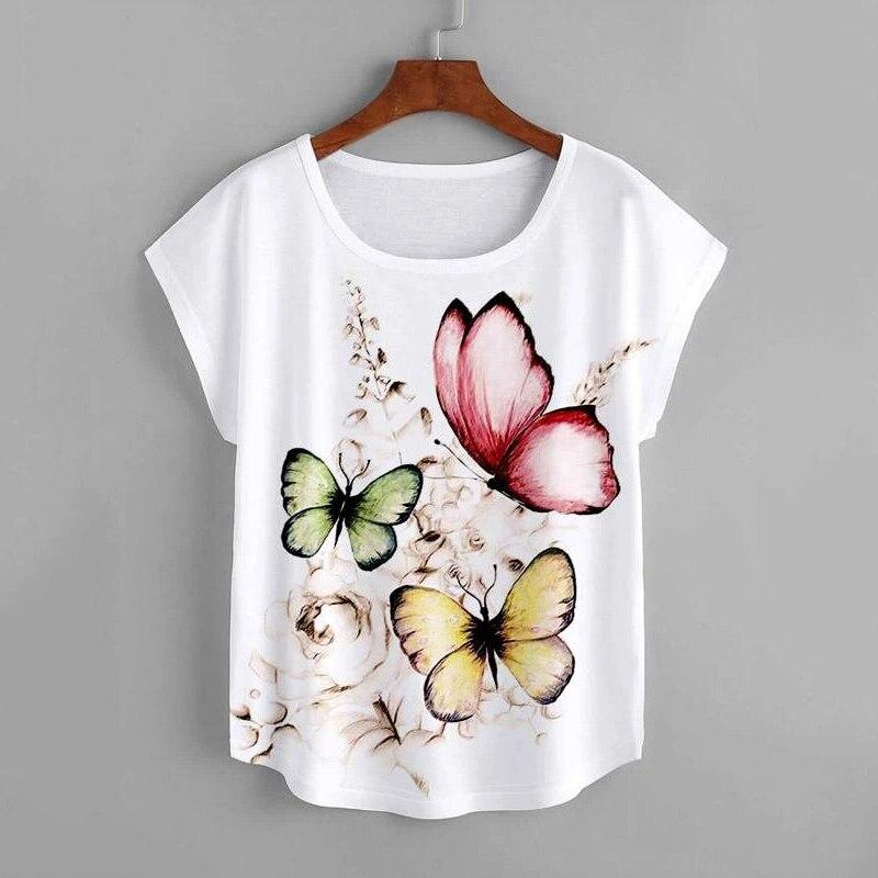 Camiseta de gran tamaño Harajuku Gótico Punk Camiseta Butterfly Print T  Shirt Mujeres Verano Manga Corta Streetwear Tops Ropa Femenina comprar a  buen precio — entrega gratuita, reseñas reales con fotos — Joom