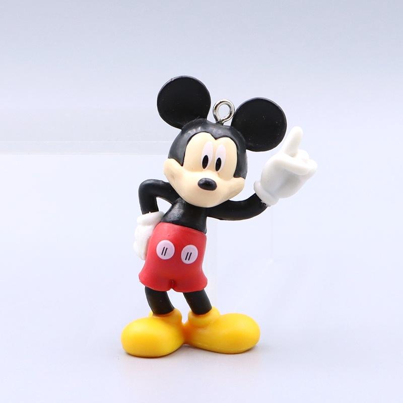 Cute Doll Anime Mickey Pluto Mickey Cartoon Car Keychain Backpack Decoration Pendant Christmas Toy Gift