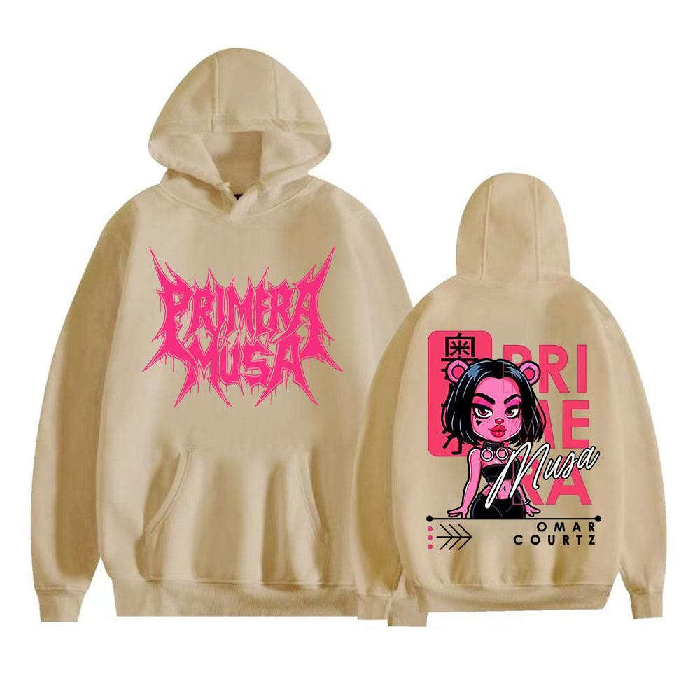 Omar Courtz Primera Musa  World Tour Hoodies Men Women Vintage Hip Hop Streetwear Sweatshirts High Quality Fleece Pullovers