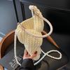 Fashion Hand-woven Conch Shell Bag Luxury Pearl Chain Crossbody Bag High-quality Beach Holiday Bags Women Cute Seashell Handbag