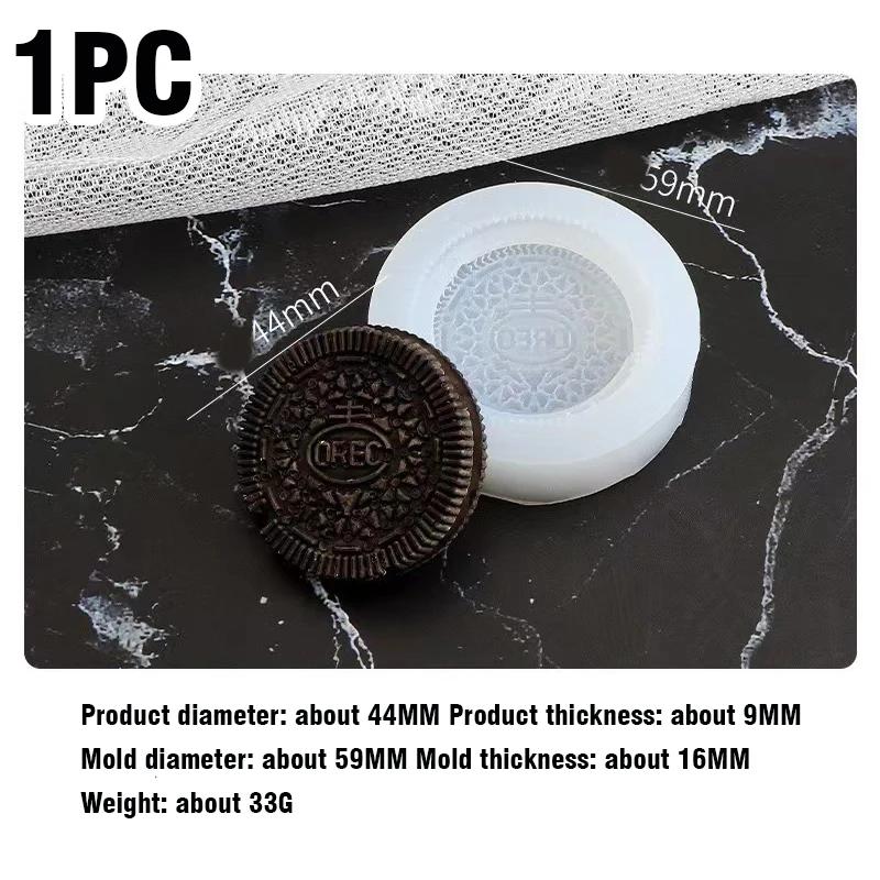 Stampo in Silicone per Biscotti Fai da Te Stampo Circolare per Ciambelle Stampo in Resina Strumenti per Decorare Biscotti al Cioccolato Stampini per Pasticceria Candele Decorazione Torta