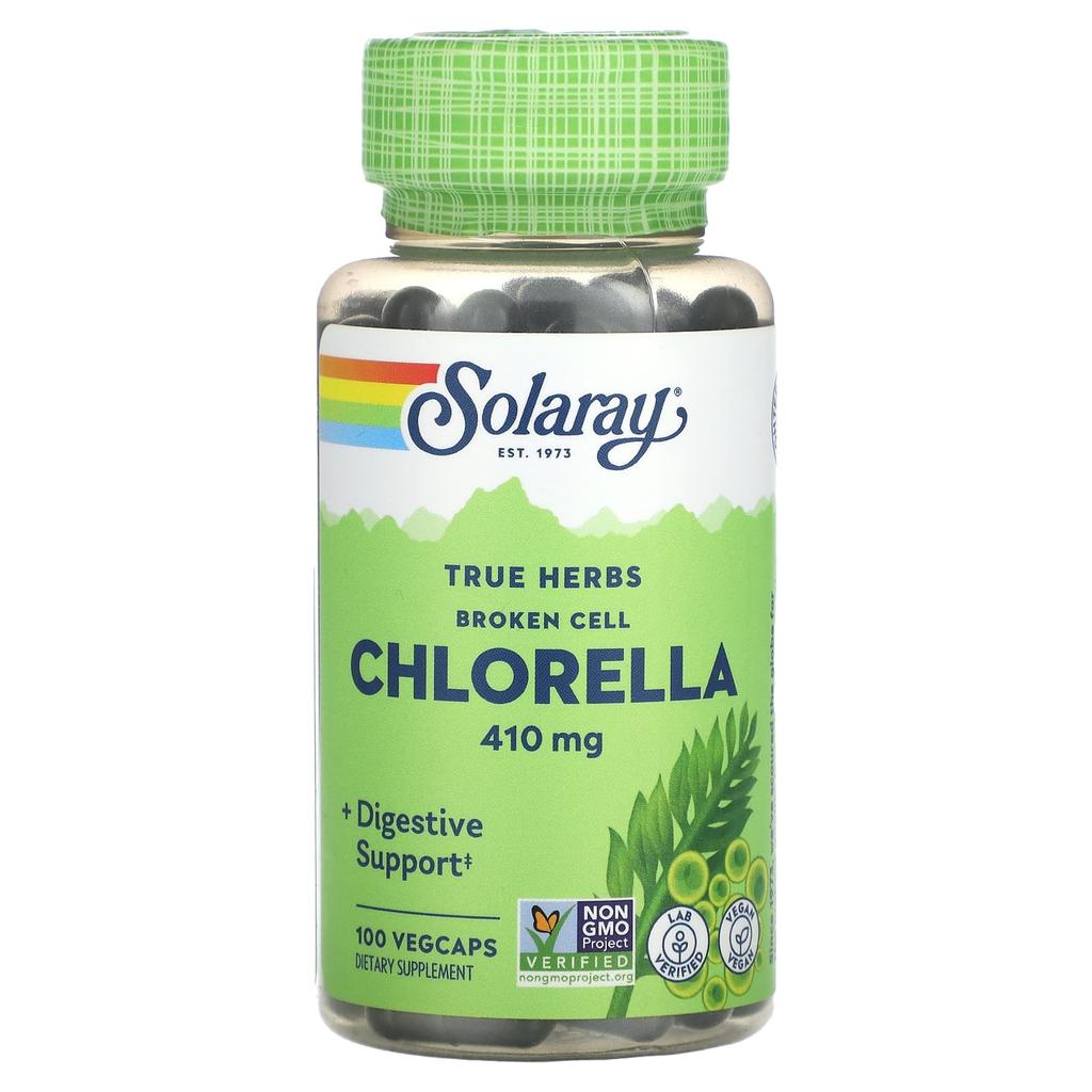 True Herbs, Cell Wall Crushed Chlorella, 410Mg, 100 Veggie Caps