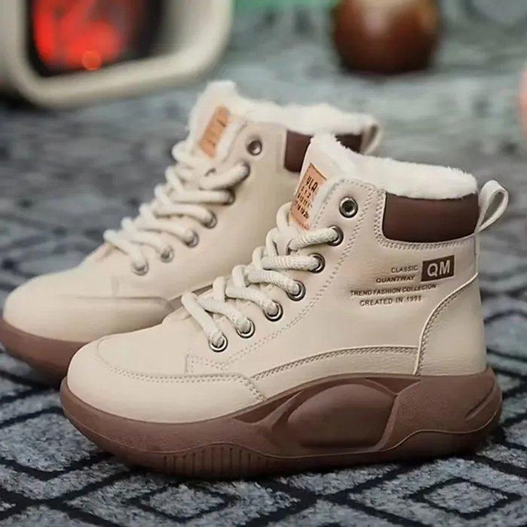 

Хлопковые кеды с высоким верхом женские зимние новые бархатные универсальные студенческие хлопковые туфли на платформе зимняя повседневная обувь 40