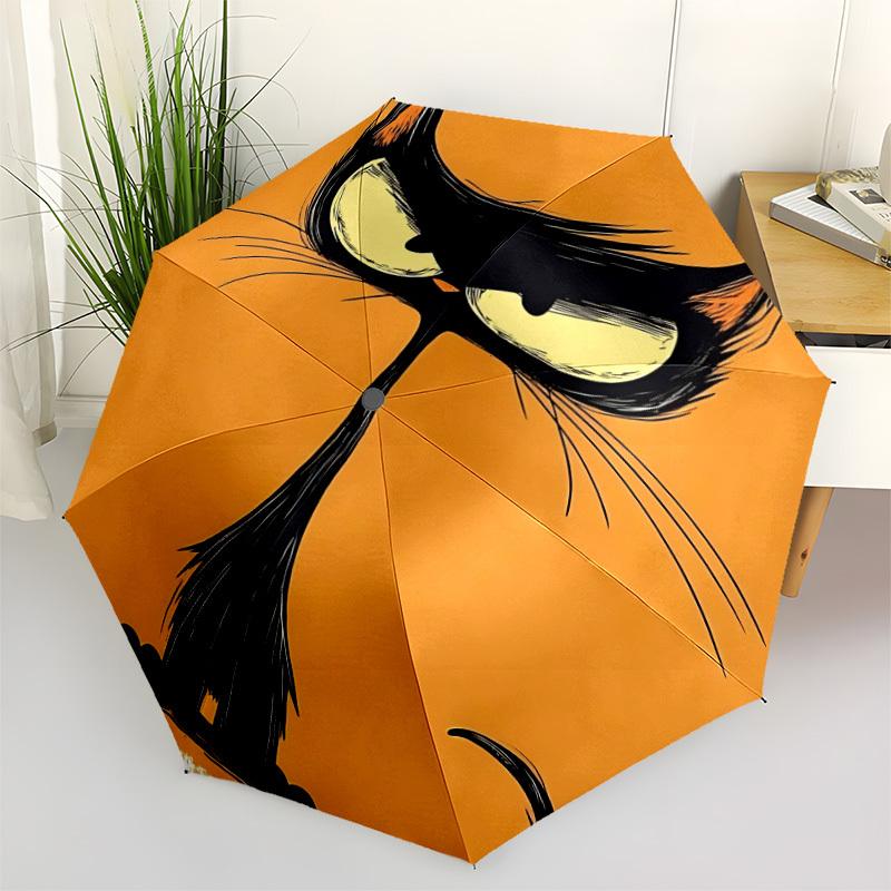 1pc Cat Whiskers Automatic Open/Close Umbrella Compact Folding Umbrella, All-Season Portable Umbrella for Women/Men F1124271