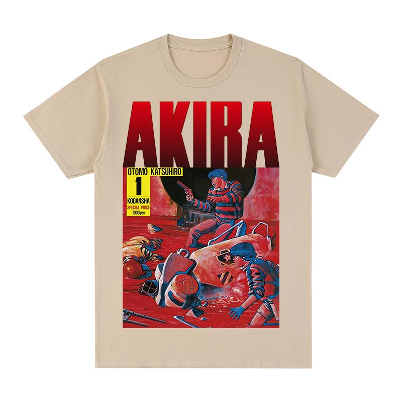 Akira Neo Otomo Katsuhiro Anime Cartone Animato 1988 Naturale Manga Tokyo vintage Maglietta Cotone Uomo Maglietta Nuova TEE TSHIRT Top Donna