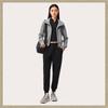 Li Ning Sports Lifestyle Series Logo Cuffed Knitted Fleece Casual Pants Women Bottoms Black AKLU622-2