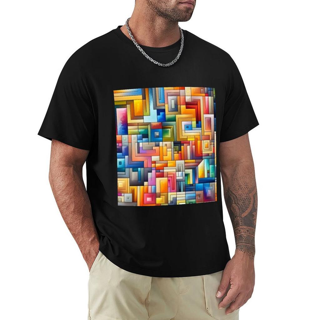 Cubes Colors Best Sales In Patterns Category TShirt Athletic Quick Dry TShirt for Unisex