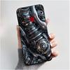 Phone Case For Itel S15/S15 Pro Candy Color Jelly Soft Shockproof Black Cover Trendy Style Painted Pattern Casing