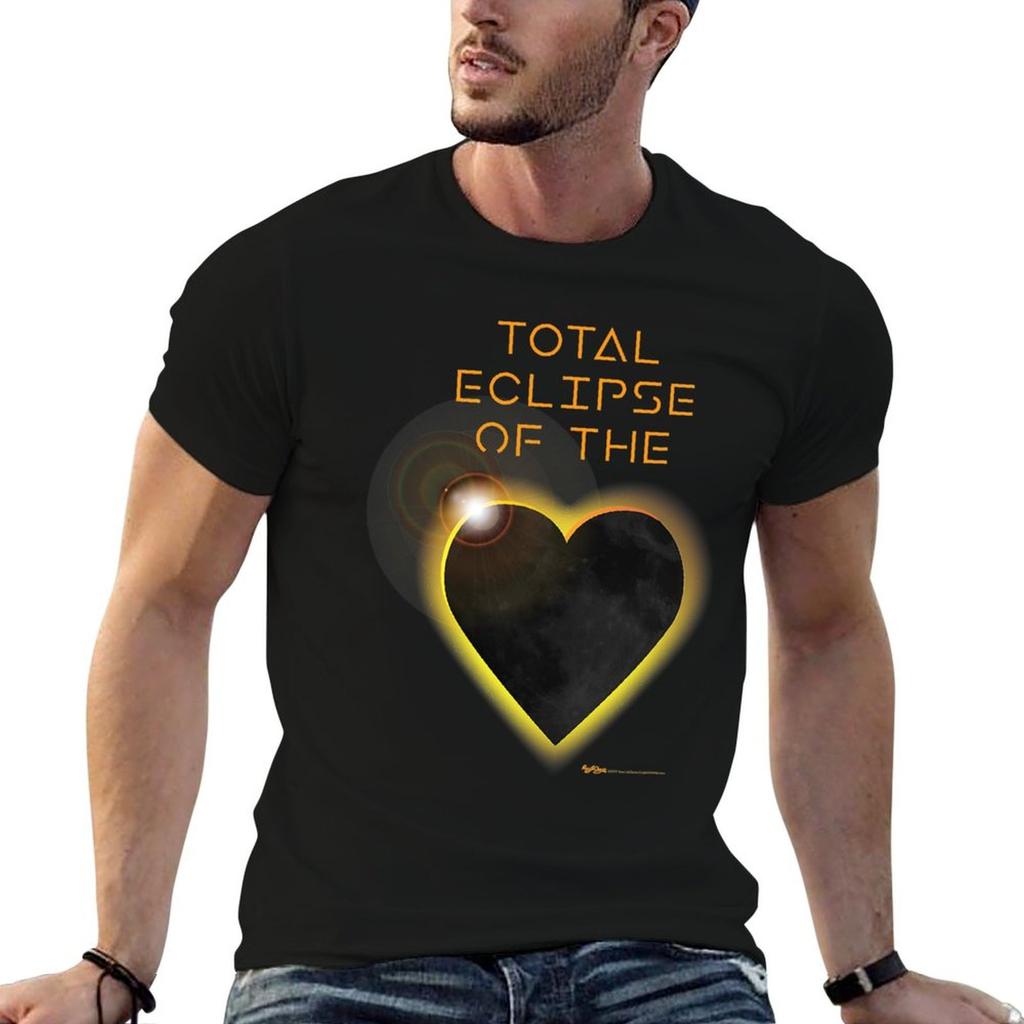 Eclissi Totale Del Cuore Solare Maglietta Astronomia T-shirt Unisex Magliette di Cotone Maglietta di Design Maglietta Personalizzata